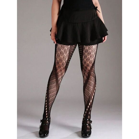 Patterned Tights - Picture 1 of 4